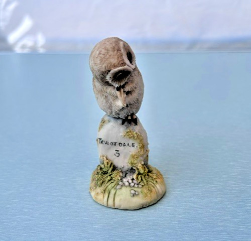 Teviotdale owl milestone - 'owl, milestone'