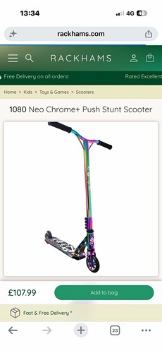 1080 neo chrome stunt scooter - 1080,