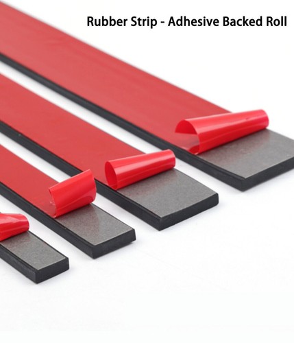 Rubber strip adhesive backed - rubber,