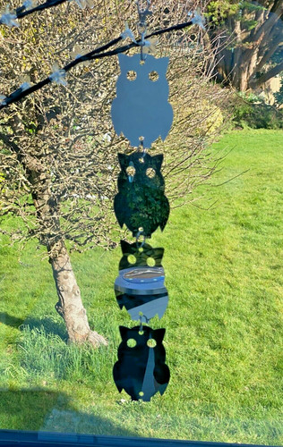 Owl garden mobile decorative