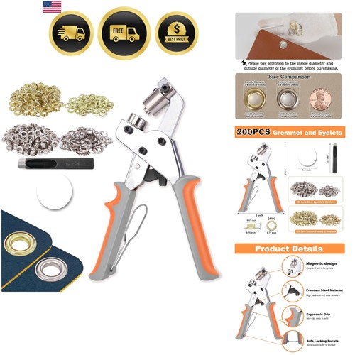 Grommet tool kit with - tool,