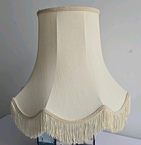 Cream lampshade fabric - lampshade,