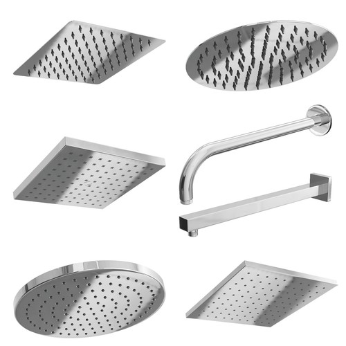 Square round shower head - round,