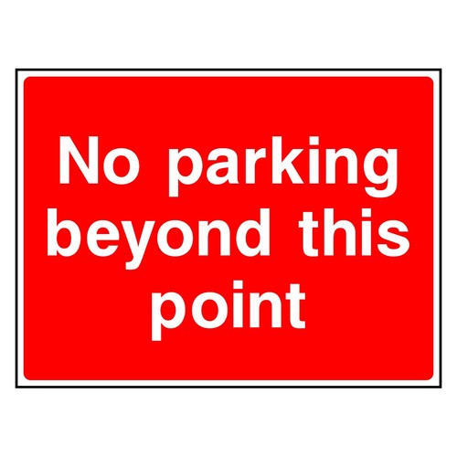 Parking beyond this point - parking,