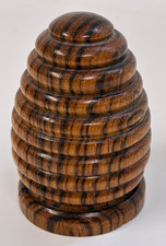VINTAGE BEEHIVE TURNED WOOD