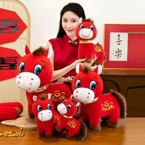 20cm cute crying horse - 20cm, happy