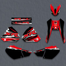 Team Graphics Backgrounds Decals Stickers Kit For Honda XR250R XR400R 1996-2004