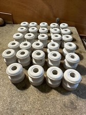 Lot Of 29 Vintage Enameled Porcelain Electric Insulators
