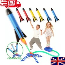 Toy Rocket Launcher for Kids with 1-3 Foam Rockets and Toy Air Rocket Launch UK