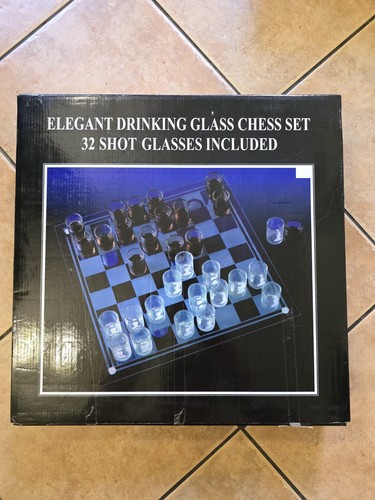 Elegant drinking glass - drinking, chess