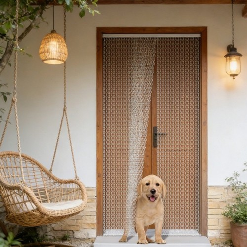 Aluminium door fly screen - fly,
