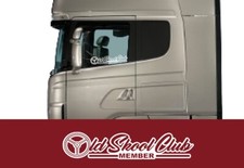 Old Skool Club truck window stickers x 2. decal  Volvo Scania Daf Iveco Man