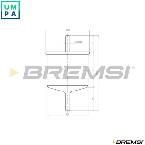 Fuel filter fe0399 for - fuel, mazda