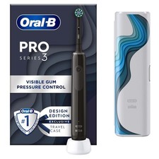 Oral-B Pro Series 3 Electric Rechargeable Toothbrush with Travel Case 3500 Black
