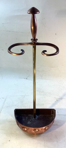 Antique art nouveau brass - art, and
