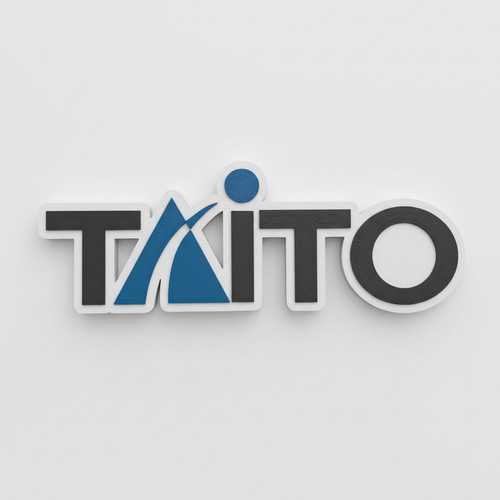 Taito retro logo sign wall - logo,