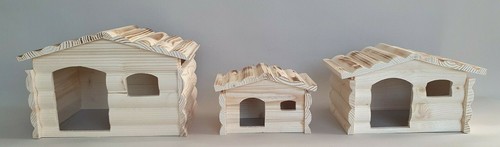 Wooden house cage - house,