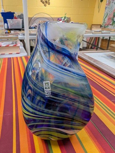 Mdina glass vase - mdina,