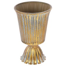  Gold Iron Flower Container Urn Planter Floral Arrangement Containers