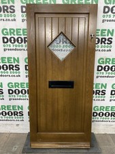 WOODEN FRONT DOOR OAK SOLID EXTERNAL EXTERIOR TIMBER WINDOWS WOODGRAIN HARDWOOD