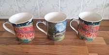 Set Of 3 The Leonardo Collection Claude Monet China Mugs