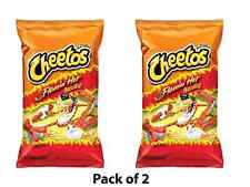 Cheetos Flamin Hot Crunchy American Crisps Snacks 226.3 G (8oz)  X 2 Large Packs