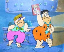 FLINTSTONES FRUITY PEBBLES Hanna-Barbera Fred ORIGINAL PRODUCTION CEL cereal