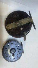 2 x vintage Fly Fishing Reels  / Center Pin inc Modernite Pixie & Shakespeare