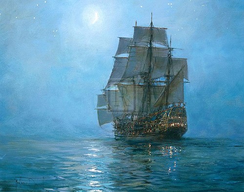 Montague dawson crescent moon - crescent,