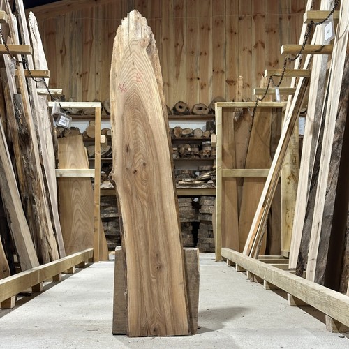 Elm plank board waney live - board,