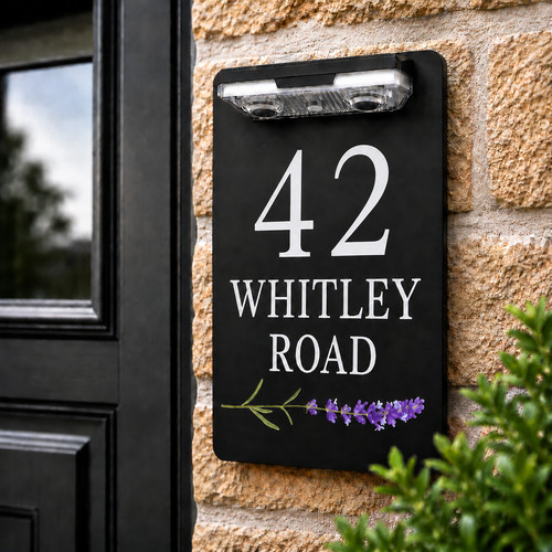 House number plaques - number,