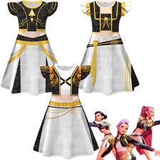 Girls KPop Demon Hunters Rumi Mira Zoey Cosplay Costume Party Fancy Dress Skirts