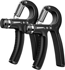 Hand Grip Strengthener Forearm ERGONOMIC DURABLE Adjustable 5-60kg 2 Pack Set