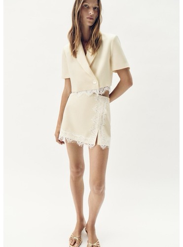 Zara women lemon lace - zara,