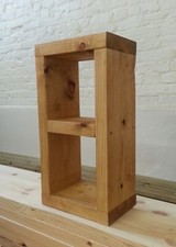 Cube Style Bed Side table Lamp Hall Coffee Chunky Rustic 60 cm - Handmade