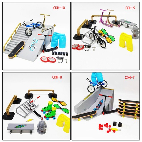 Skateboard bike ramp kit - skateboard,