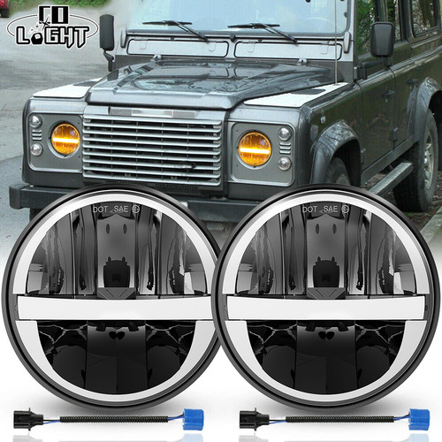Mark pair led headlights - e-mark, 7"