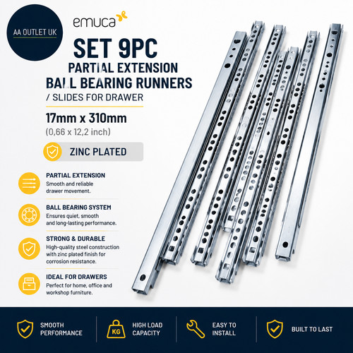 Emuca set 9pcs partial - set,