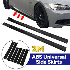 2m Side Skirts Extension Rocker Panel Splitter For VW Golf MK6 MK7 MK7.5 GTI R