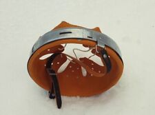 WW2 German Helmet Liner Galvanized Steel, Leather Chin strap Size 66/59
