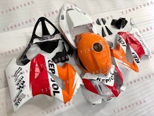 Fit for 02-12 Honda VFR800 Orange White ABS Injection Mold Bodywork Fairing Kit