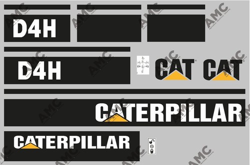 Caterpillar d4h decals - d4h,