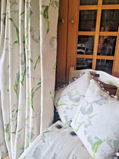 Stunning Manuel Canovas Bold Iris Large Interlined Eyelet Curtains & Cushions