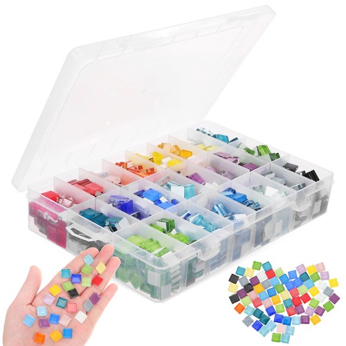 Box tiles stained glass - box,