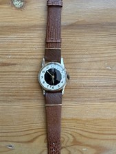 Vintage Smiths Bulls Eye Manual Wind Men’s Watch Gold Tone - Running Well