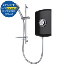 Triton Amore 8.5kW Electric Shower Gloss Black 5 Spray Mode Handset 1.5m Hose