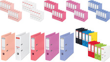 A4 Lever Arch File, 75mm Spine, 500-Sheet Capacity - Various Colors 1-10 Esselte