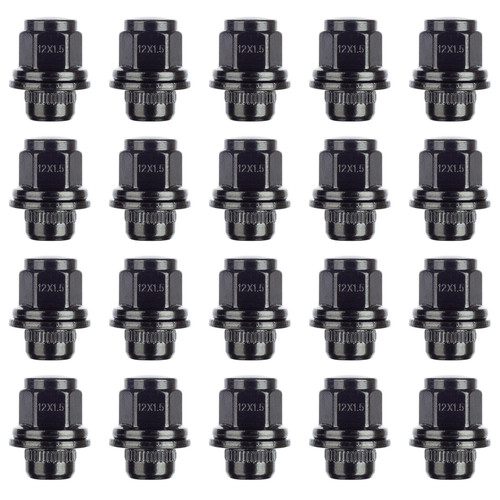 Black wheel nuts - 24, m12