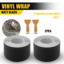 2 X Matte Black Chrome Delete