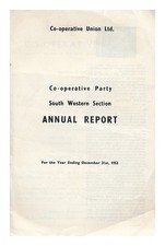 CO-OPERATIVE PARTY, SOUTH WESTERN SECTION Annual report : for the year ending De